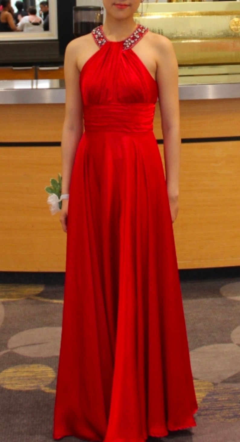 Stunning Red Prom / Graduation Dress – Perfect for ~165cm Height ...