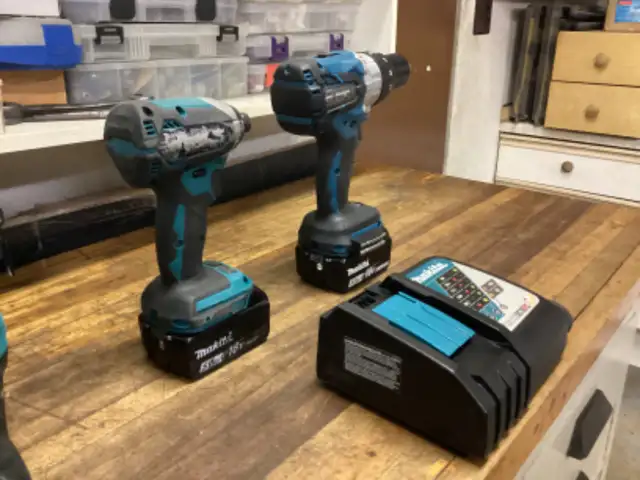 MAKITA LXT 18v BRUSHLESS IMPACT DRIVER and 1/2” HAMMER DRILL KIT in Power Tools in Barrie - Image 9