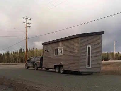 **Available end of July 2025 or by arrangement** This custom-built 20x8x13.6 ft road-legal tiny home...