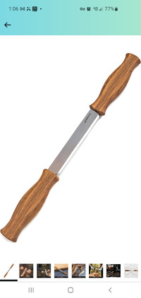 Draw Knife DK1-4,3" Straight Shave Wood Carving Tool Woodworking