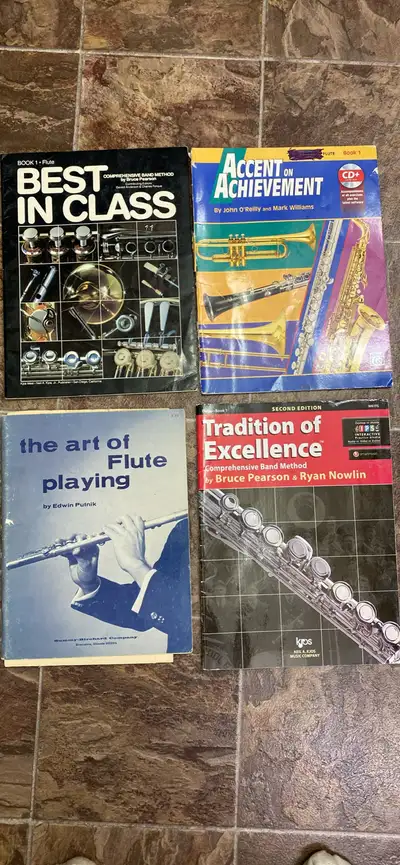 FLUTE Books : $10 each. Pick up in Lakeview area, View more