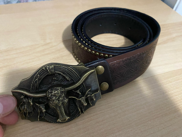 Bull Head Belt in Arts & Collectibles in Calgary