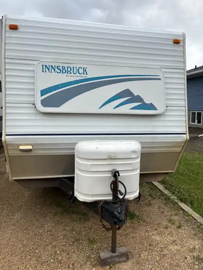 Well used holiday trailer for sale. Everything works (fridge, furnace, stove and hot water heater) a...