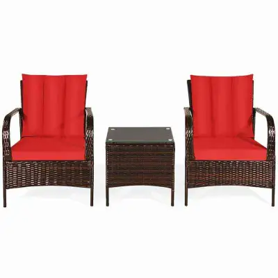 BRAND NEW PATIO CONVERSATION SET FOR SALE! Red $300 O.B.O, View more