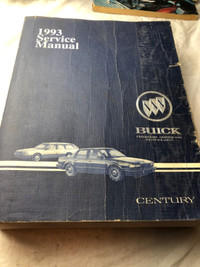 VINTAGE 1993 BUIOCK CENTURY FACTORY REPAIR MANUAL #M0898