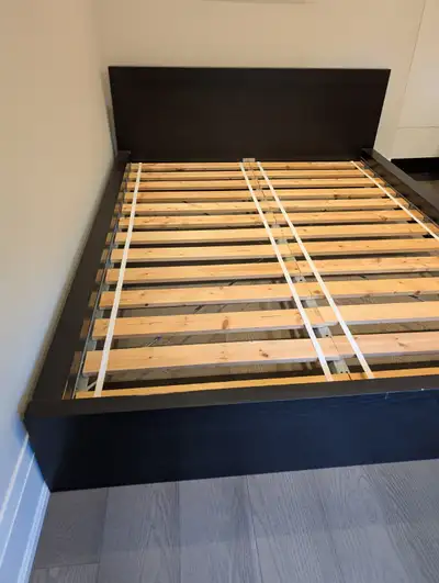 PICKUP ONLY - FREE - Queen size bed frame and mattress, View more
