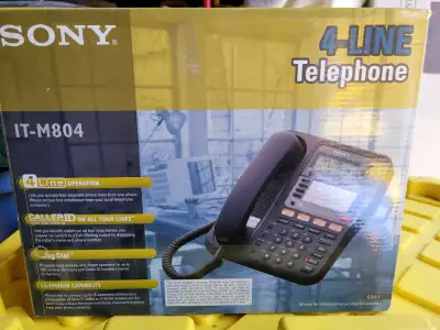 I have three new sealed in box Sony Phone model IT-M804. This phone can handle 4 separate lines and...