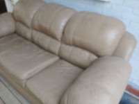 Must Go: Leather Sofa PRICE REDUCED.