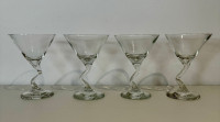 12 - Z Stem Martini Glasses In Box