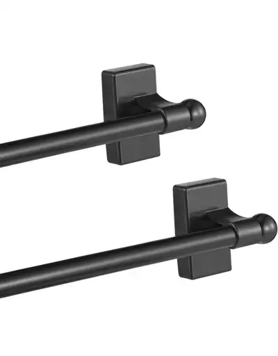 2 Pcs Magnetic Curtain Rods for Metal Door 16 to 28 Inch, 1/2"., View more