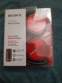 Brand New Red Sony Headphones