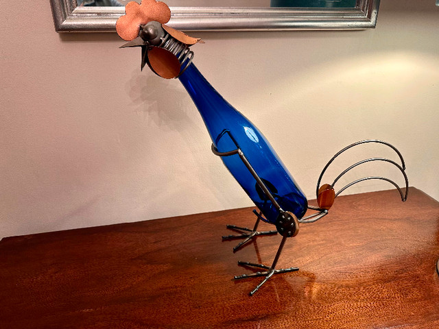 Home Decor, Metal Rooster Wine Bottle Holder, $20 in Home Décor & Accents in Norfolk County