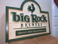 Big Rock Brewery Original vintage beer sign excellent condition