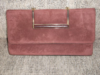 Ladies Suede Clutch/Purse (used)----More Purses etc.