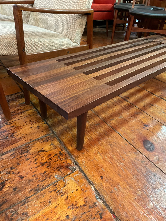 Mid -Century Slatted Coffee Table in Coffee Tables in Kingston - Image 2
