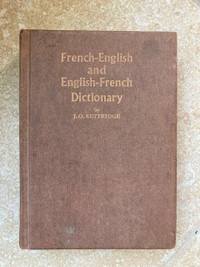 Vintage French-English dictionary from 1968