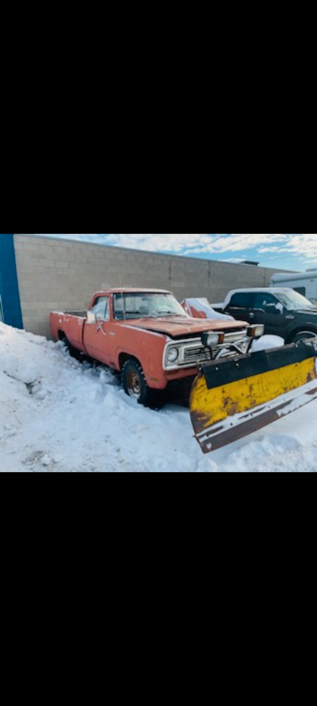 1976 Dodge Power Wagon Snow Plow in Cars & Trucks in Edmonton