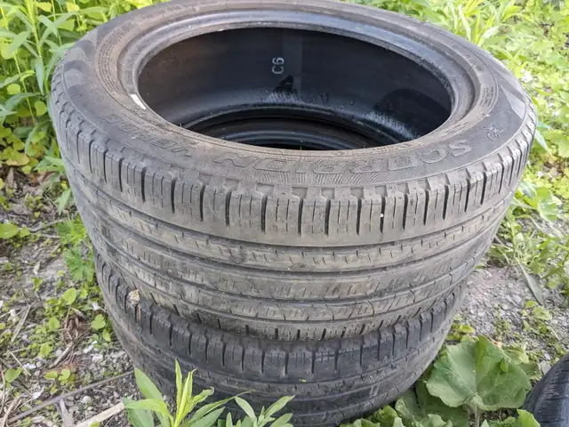 2 x 235/50r18 Pirelli Scorpion Verde All season m+s rated tires  in Tires & Rims in Hamilton - Image 2