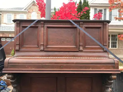 FREE PIANO 1932 FULL SIZE UPRIGHT DARK BROWN FREE DELIVERY, View more