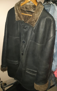 Dimitri Men's Sheepskin Black Jacket