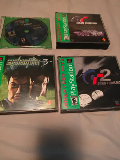 $30 - Capcom vs SNK Pro(no case) $15 - Gran Turismo $15 - Gran Turismo 2 (arcade disc from non great...