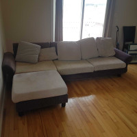 Sofa and extra cover and table