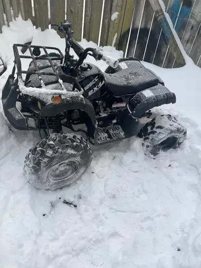 -new battery -new gas line Needs rear left tire valve. Last time used was in the summer. Break light...