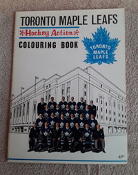 TORONTO MAPLE LEAFS 1964-65 HOCKEY ACTION COLOURING BOOK