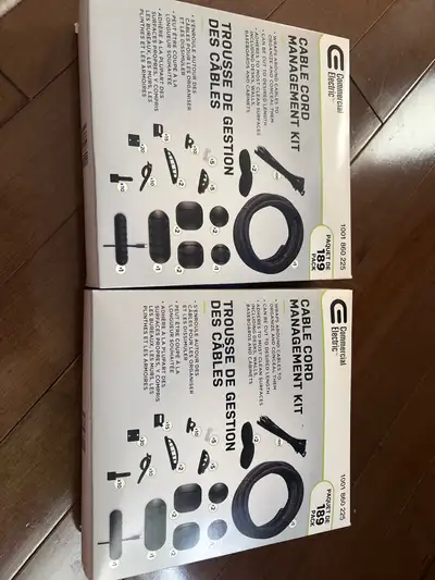 2 Brand New Cable Cord Management Kits – 189 Pieces Each, View more