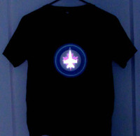 Brand New Winnipeg Jets Electronic Flashing T Shirt