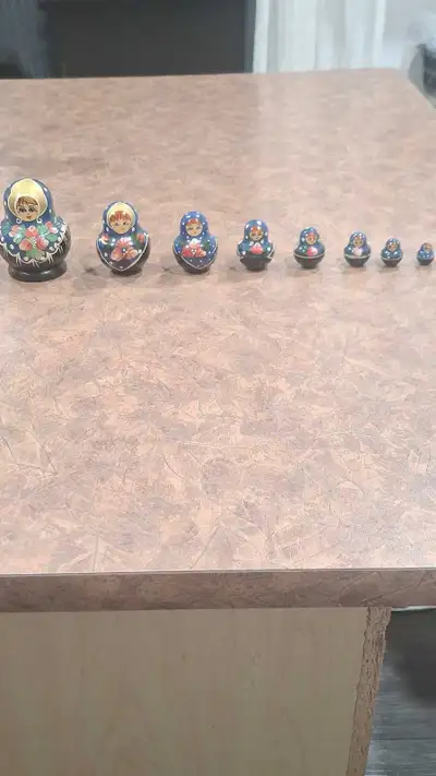 Handmade Wooden Nestin Matryoshka Dolls (5 Pcs.) Price:$35 or best offer Pick up near Mavis and Dund...