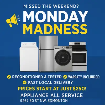 Used FRIDGE, STOVEs Clear Out "SALE" 10am - 5pm 9263 - 50 St Edm, View more