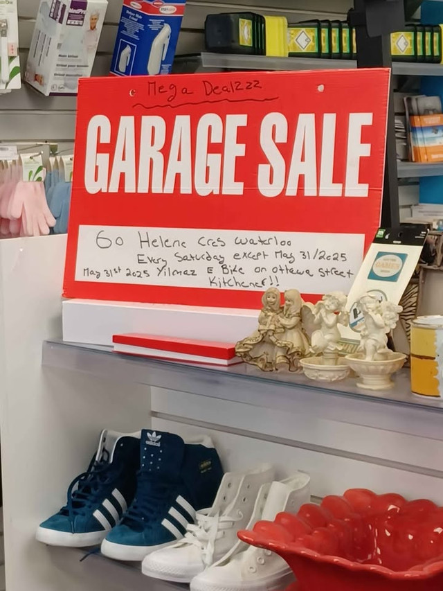 GARAGE SALE 60 Helene CRES Waterloo ( MEGA DEALZZZ)!! in Garage Sales in Kitchener / Waterloo