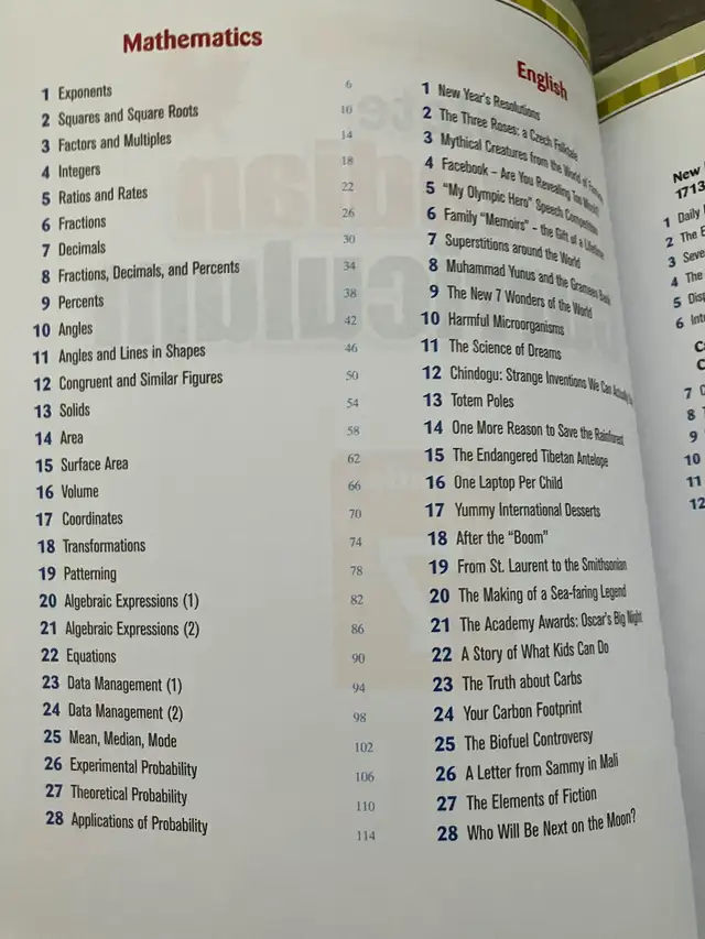 Complete Canadian Curriculum Grade 7 Enriched Edition Textbook in Textbooks in Calgary - Image 3