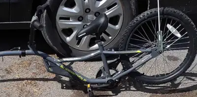 Trail-a-Bike trailer bike, View more