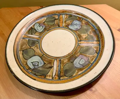 Connie Pike Stoneware Platter (12” diam.), View more