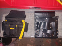 2 tool pouches, Klein tools and Dewalt