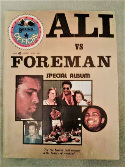 BOXING OFFICIAL ALI vs  FOREMAN SPECIAL ALBUM 1974, View more