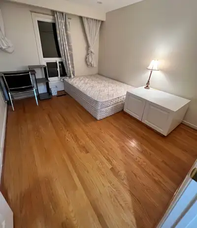 A single room with full-furnished Share 1.5 washroom and 1 kitchen to other room Parking is availabl...