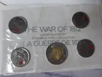 2012/2013- The war of 1812 - 9 coin set.