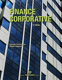 Finance corporative 5e édition de Claude Thomassin, Robin Gagnon