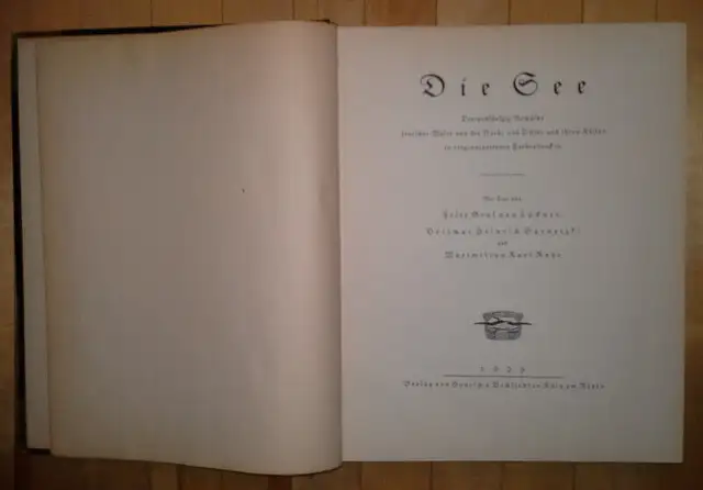 Huge Art Book from 1926 Germany, Images of North Sea, Baltic Sea in Non-fiction in Dartmouth - Image 6