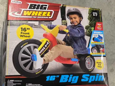 Get ready to spin into fun with this brand-new Schylling Big Wheel 16" Big Spin! Perfect for kids ag...