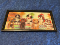 Lenticular Picture 3D of dogs with headphones