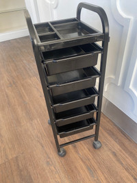 Hair salon metal trolley