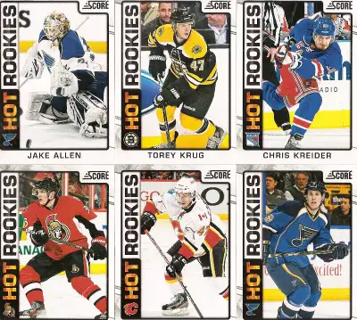 2012-13 Score Hockey Rookie Card Set ( 48 RC's) and Orig Six Set, View more