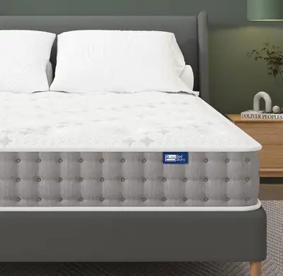 BedStory Twin Mattress 6 Inch, Medium Firm Single Mattress with Gel Foam for Twin Size Bed, Supporti...