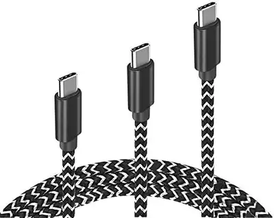 Brand new in box 10’ braided charging cable for iPhone/iPad, View more