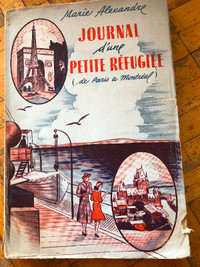 Livre Journal d'une petite réfugiée  vintage 1942