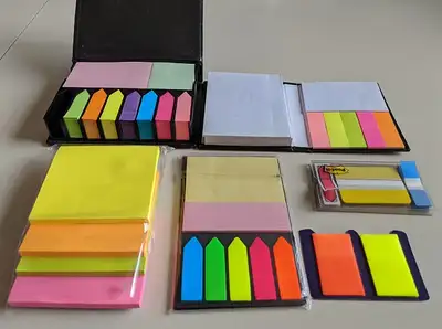 Multi-Colour Sticky Post-It Notes and More Bookmarks!, View more